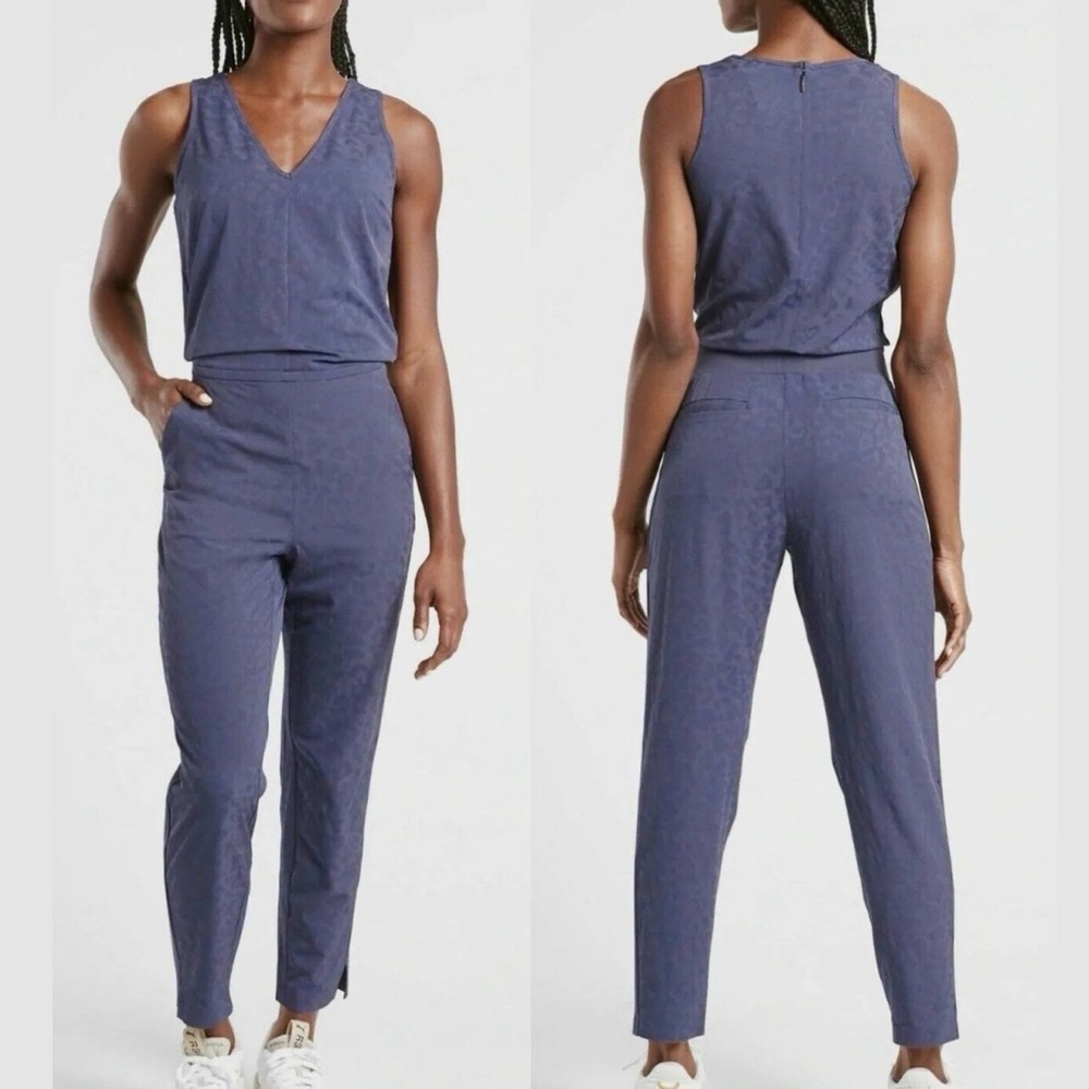 Athleta Brooklyn Textured Jumpsuit Size 4